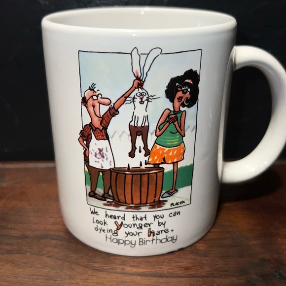 FREE WITH ANY PURCHASE Cute Vintage Cartoon Joke Humorous Drinkwear Coffee Mug - Picture 1 of 7